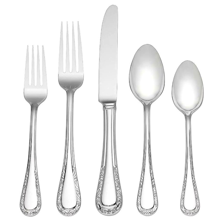 Lace by Lenox Stainless Steel Flatware Set Service for 6 New