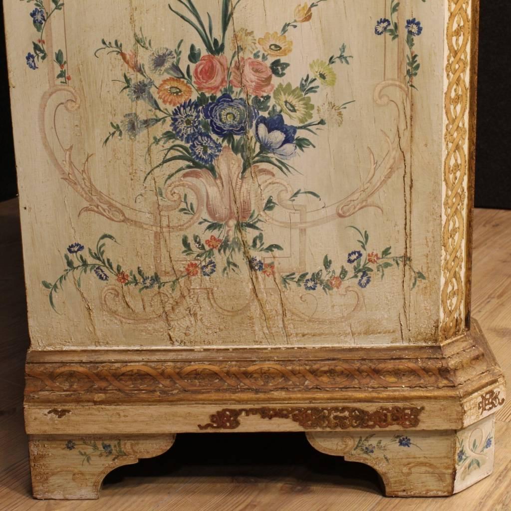 Venetian Lacquered, Painted, Gilt Trumeau in Wood from 20th Century 6