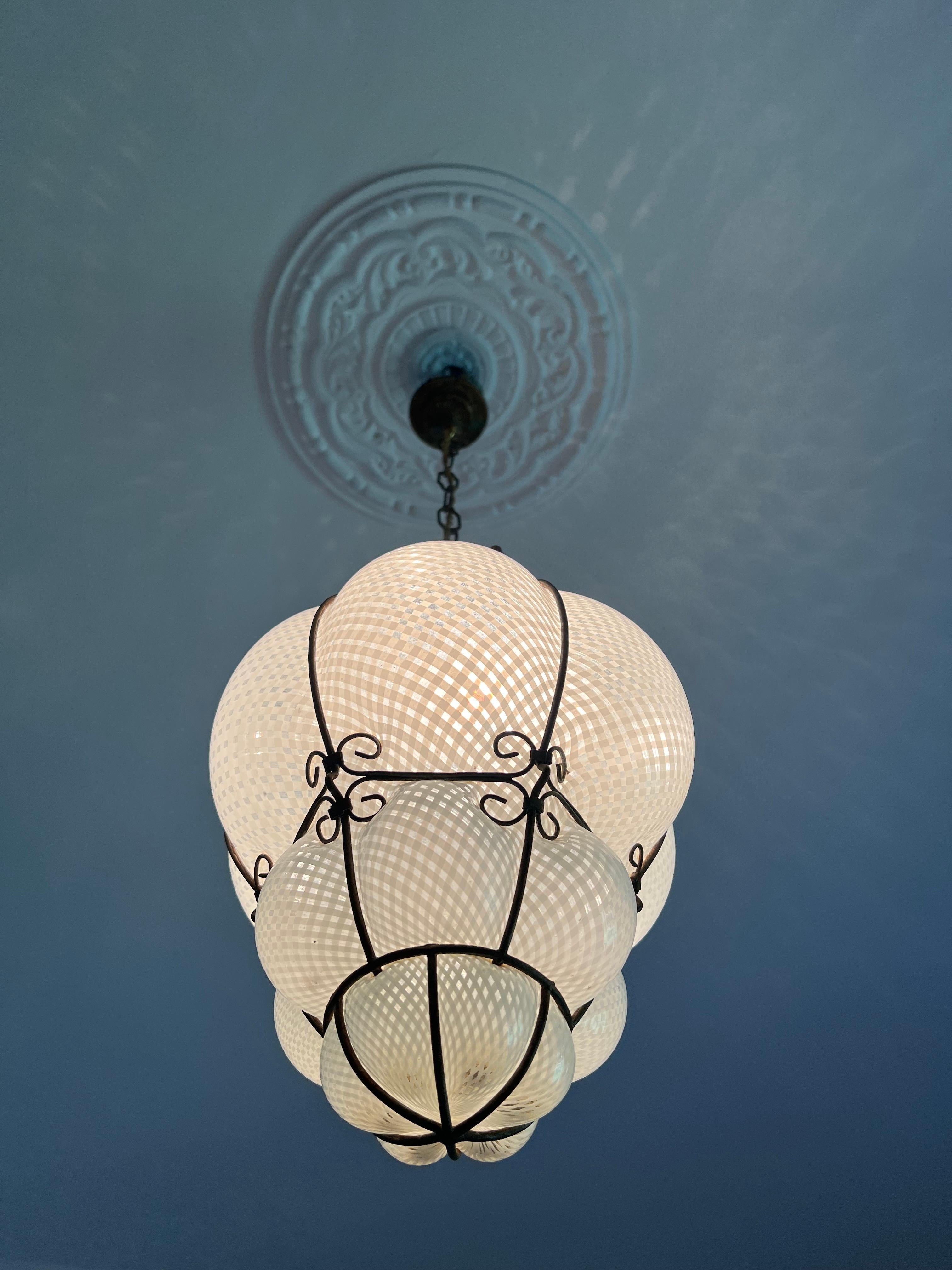 20th Century Venetian Lantern Chandelier 