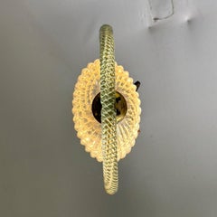 Venetian Lantern In Murano Glass And Brass Circa 1950
