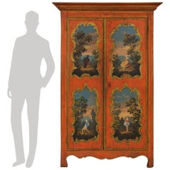 Venetian late 17th/early 18th century patinated Wood Cabinet/ Armoire