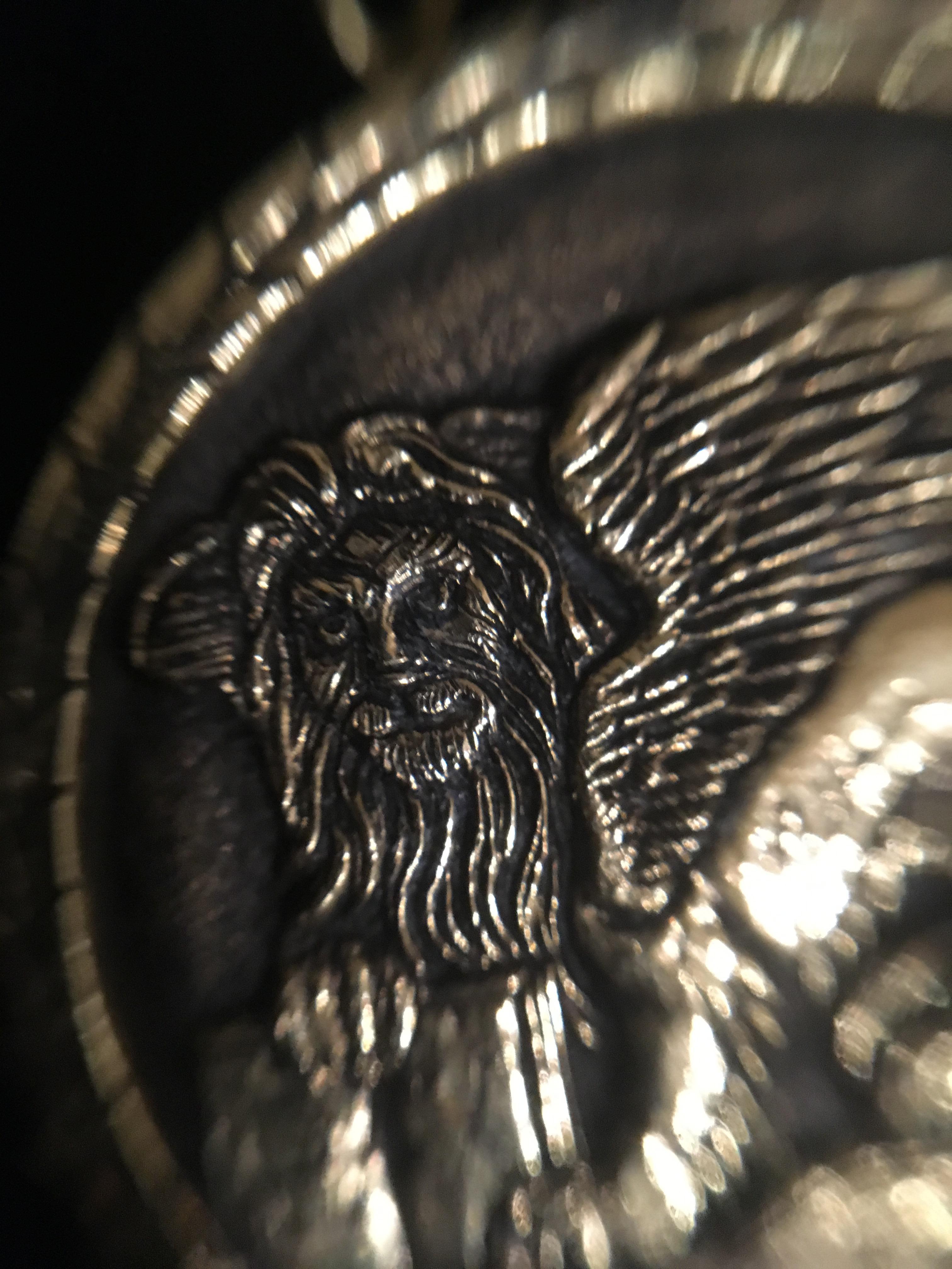 Women's or Men's Venetian Lion 18 Karat Gold Pendant Necklace