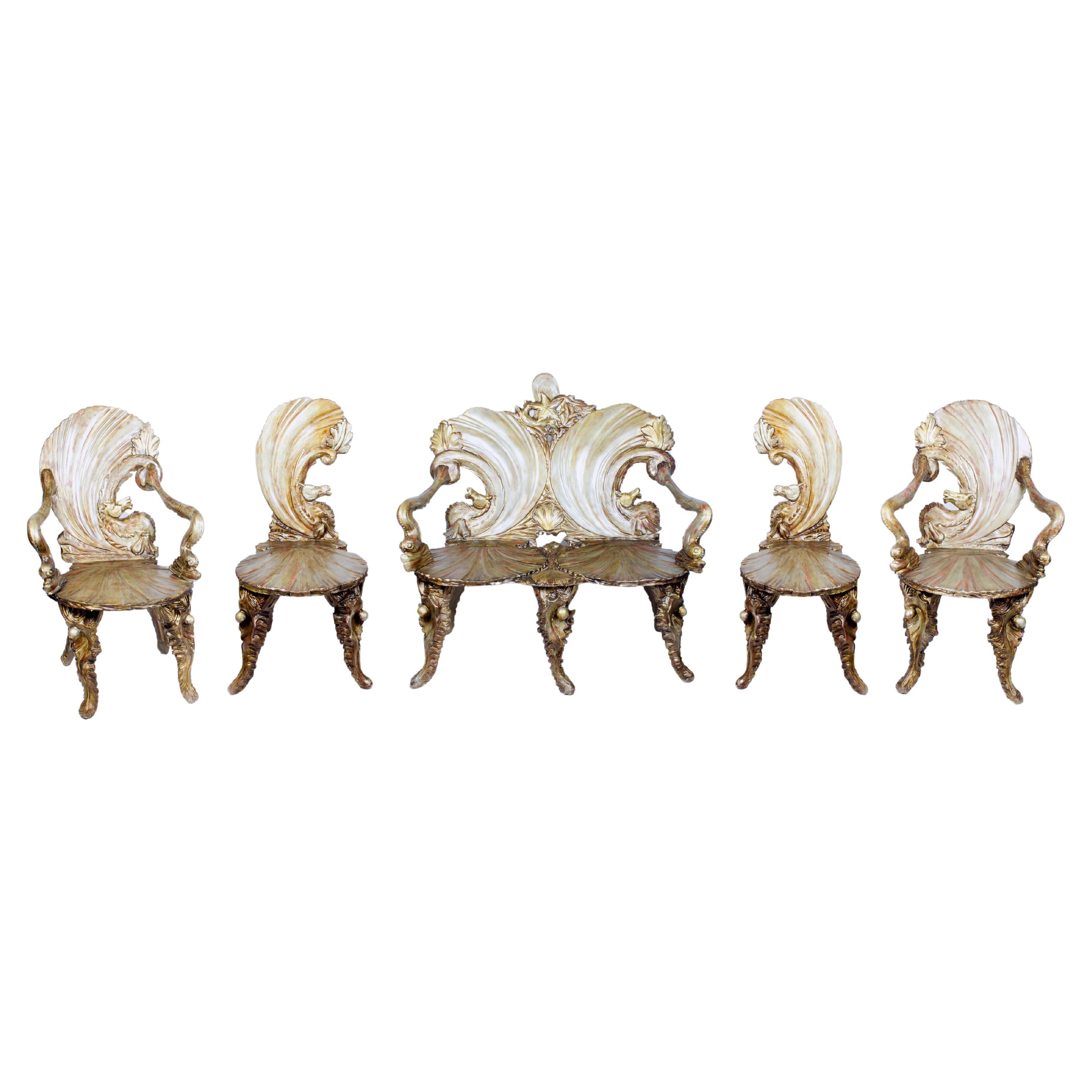 Venetian living room set designed by GROTTO For Sale