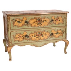 Venetian Louis XV Style Painted Chest of Drawers