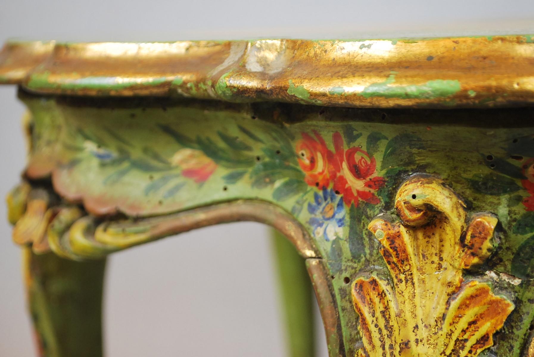 Venetian Louis XV Style Painted Table 2