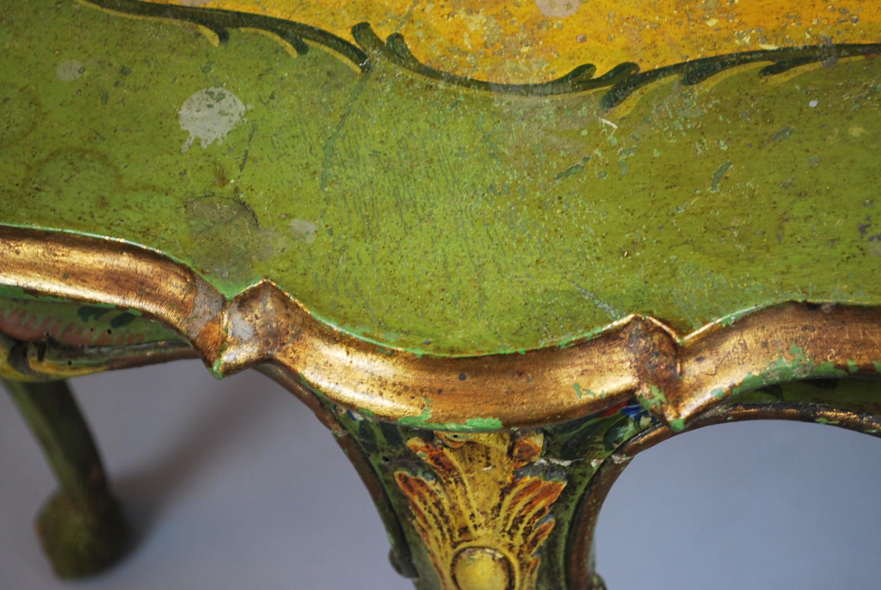 Venetian Louis XV Style Painted Table 3