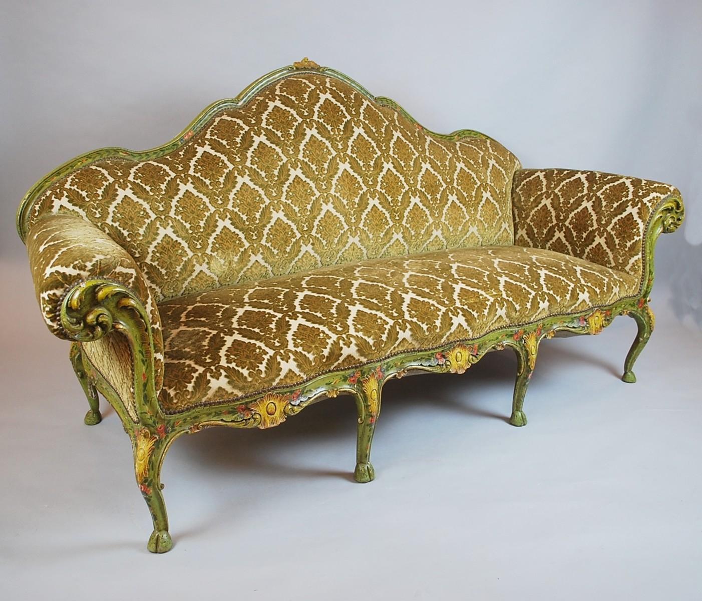 Venetian Louis XV style sofa, circa 1900.