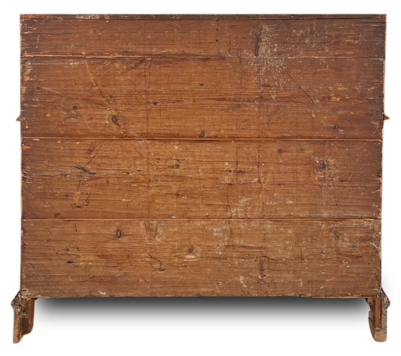 Venezianischer Louis XV Sekretär aus Nussbaum im Angebot 12