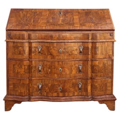 Bureau Secretaire veneciano Luis XV de nogal