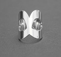 Venetian Mask Ring in Platinum by Mohamad Kamra