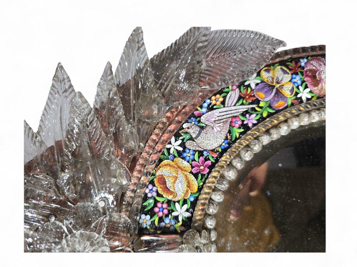 Venetian micromosaic mirror, 19th century For Sale 2