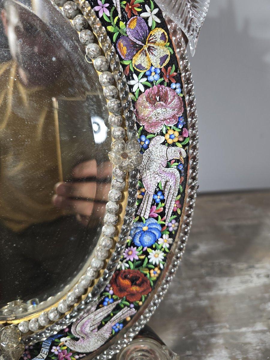 Venetian micromosaic mirror, 19th century For Sale 3