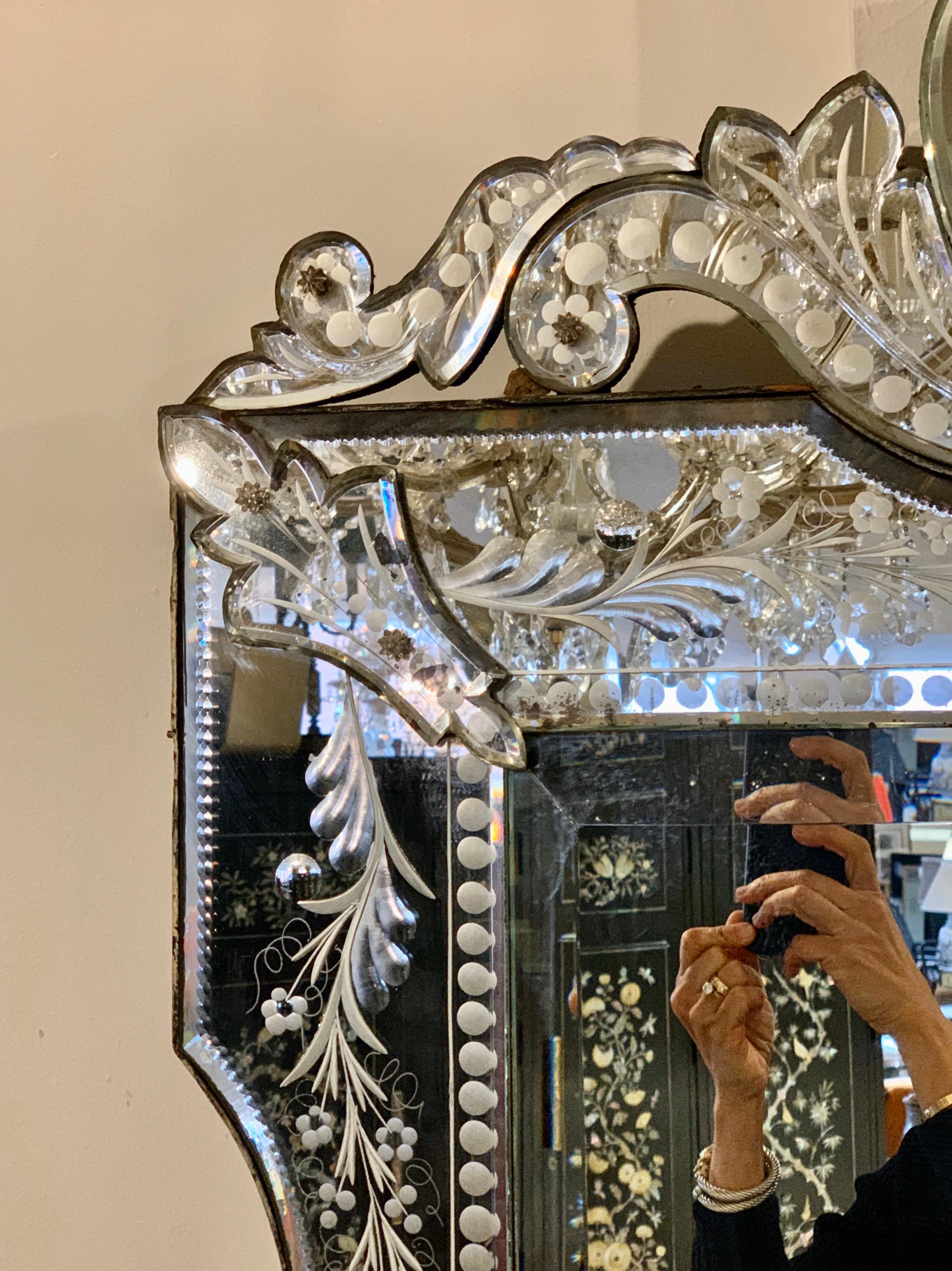 19th Century Venetian Mirror Extra Large, Italy