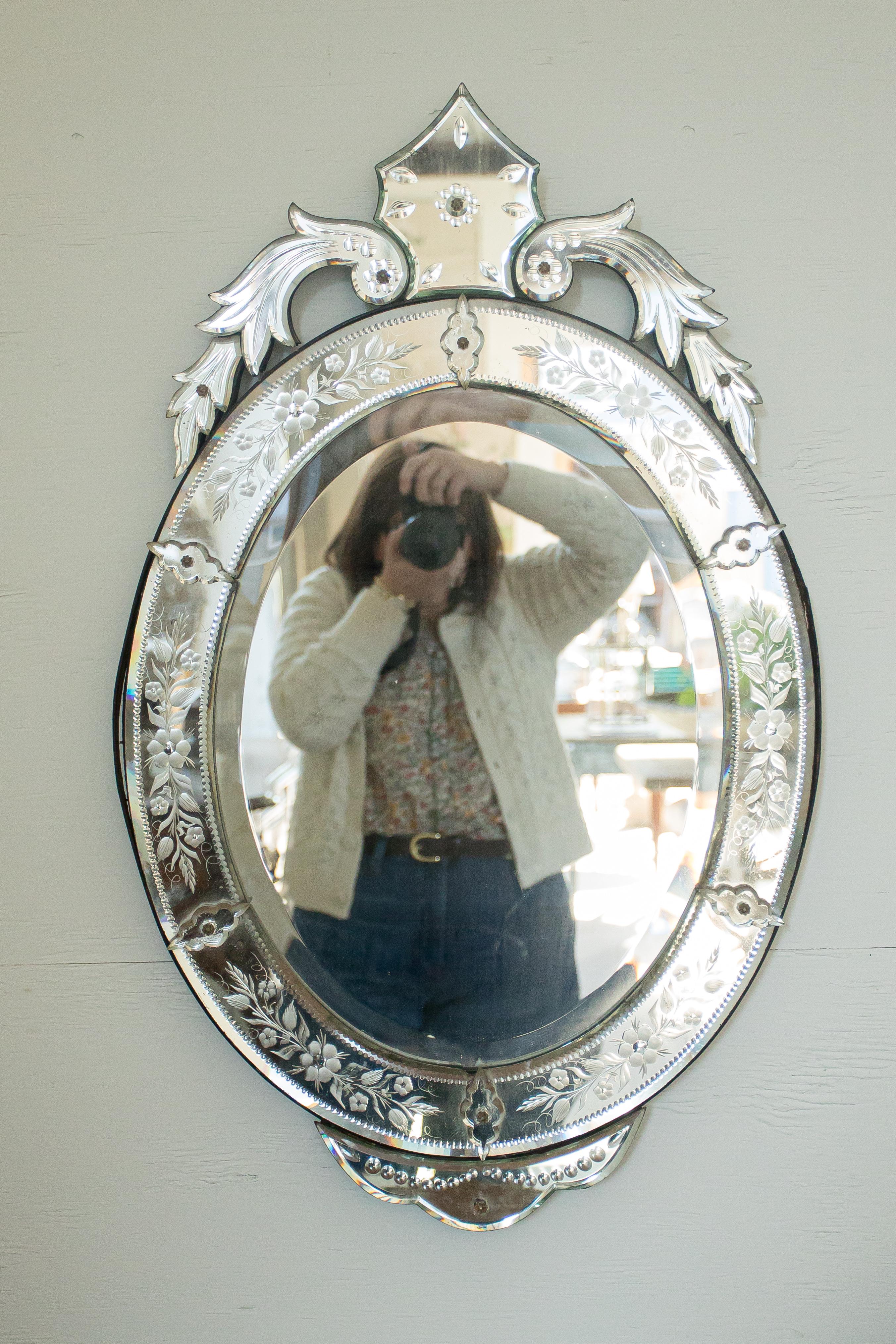 Italian Venetian Mirror For Sale