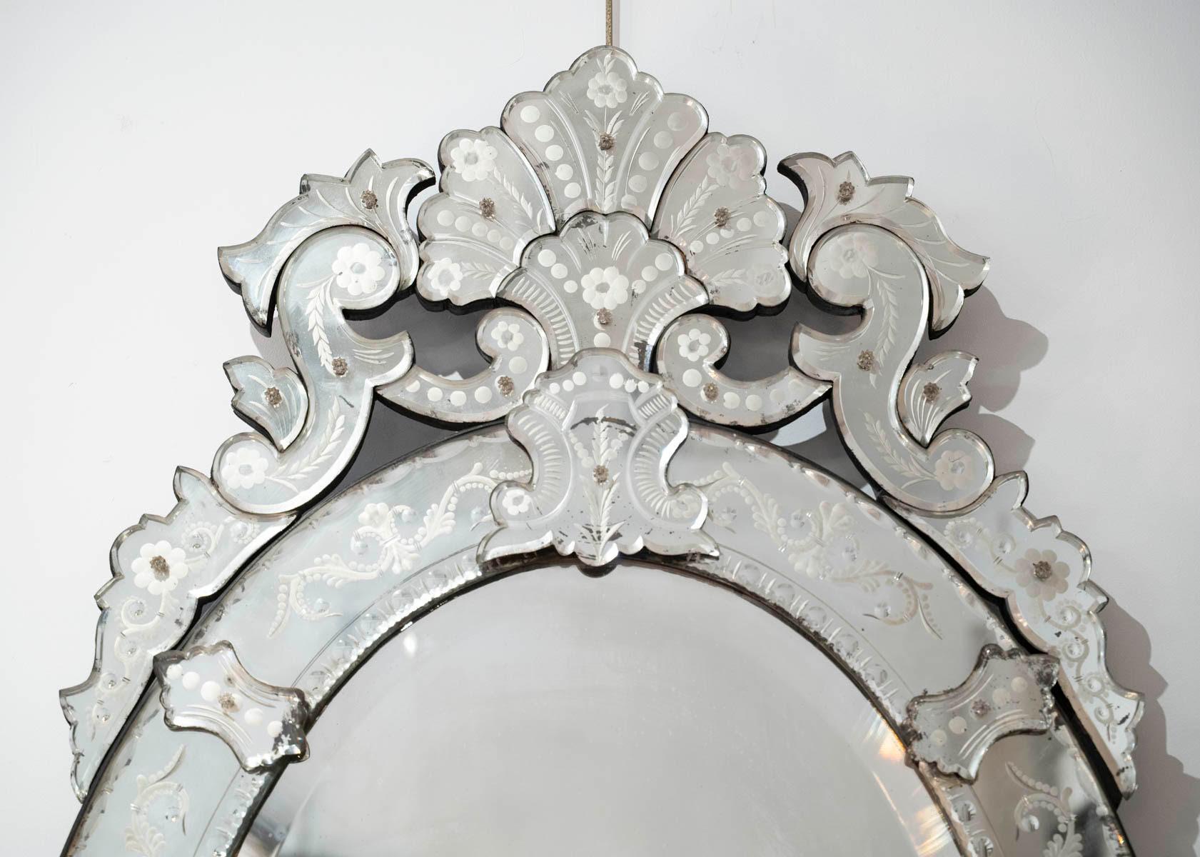 Art Nouveau Venetian Mirror from the 1920s. For Sale