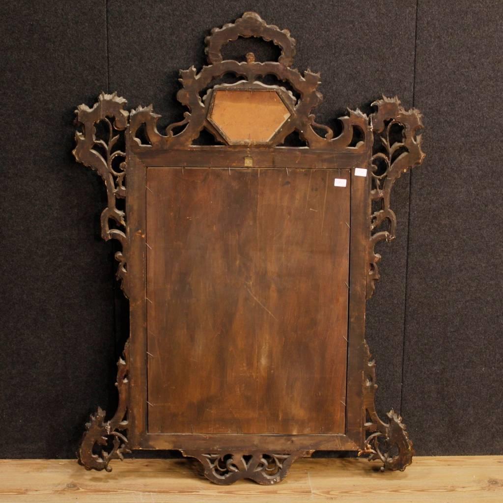 Venetian Mirror in Gilded and Carved Wood from 20th Century 5