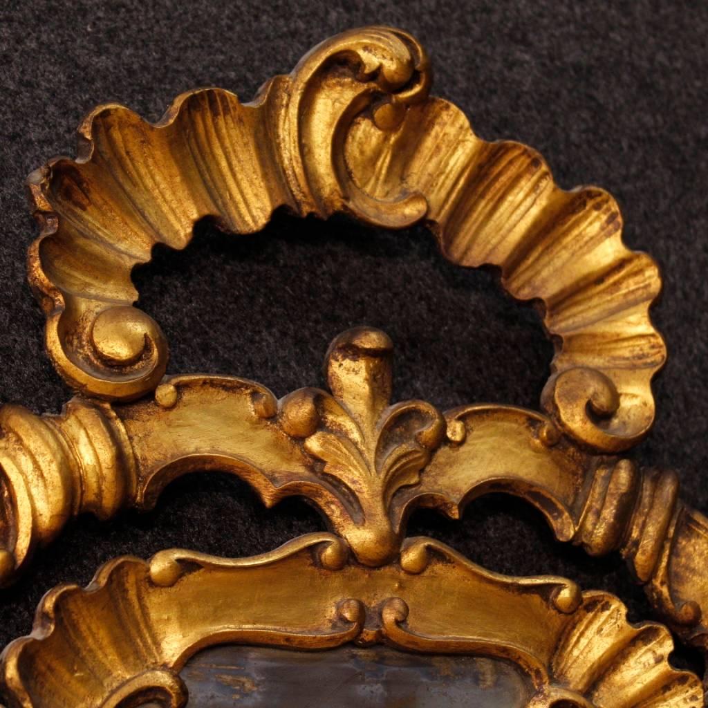 Venetian Mirror in Gilded and Carved Wood from 20th Century 1