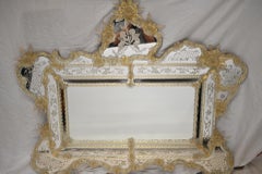 Venetian Mirror Mantle Glass Murano 1920