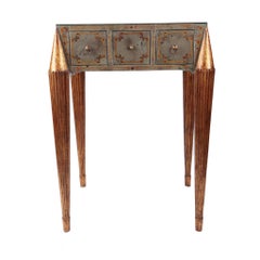 Venetian Mirrored Art Deco Side Table