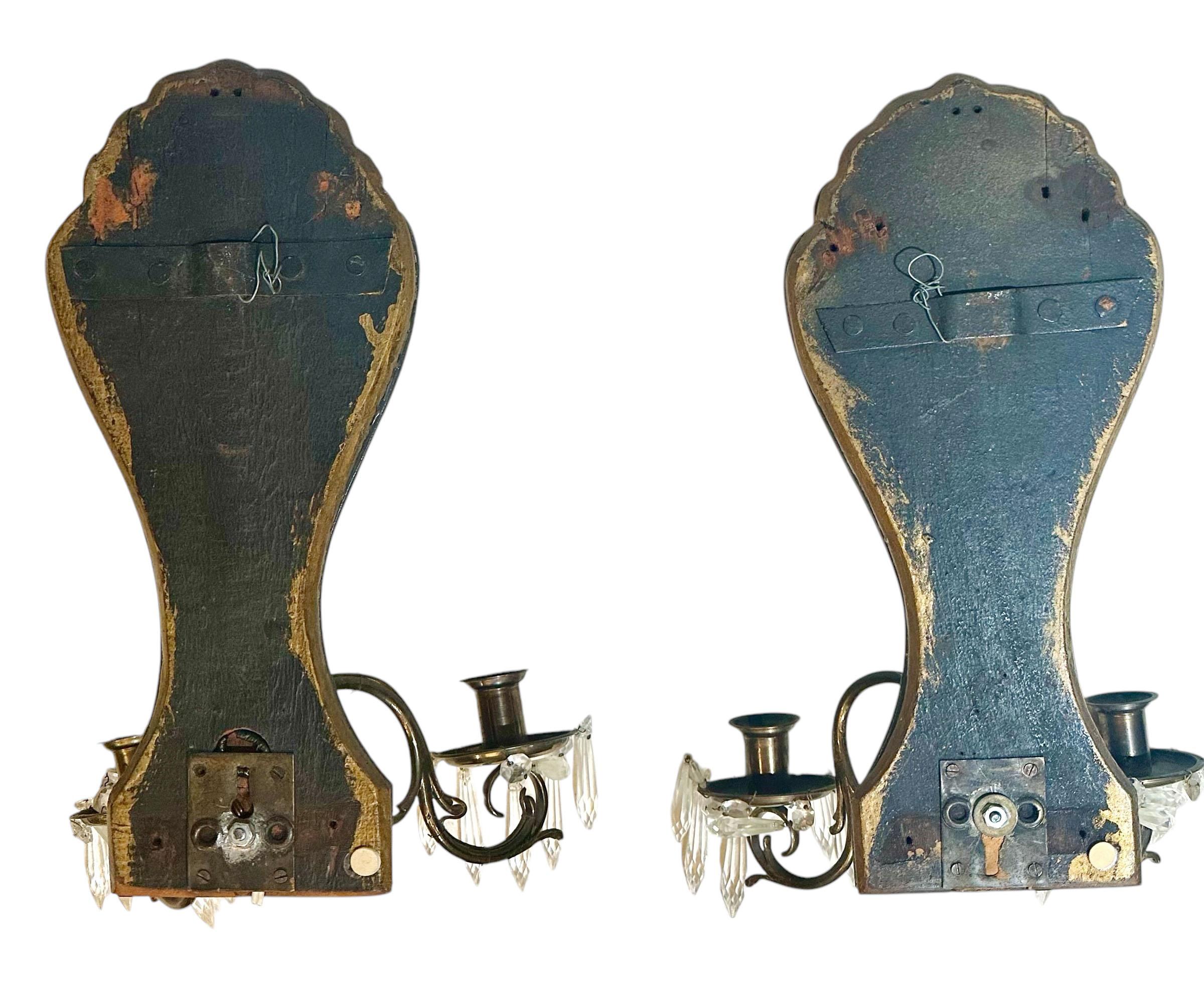 Venetian Mirrored Candle Scones For Sale 1