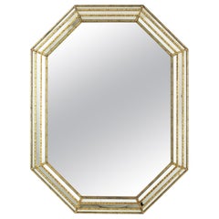 Miroir octogonal vénitien moderne avec détails en laiton