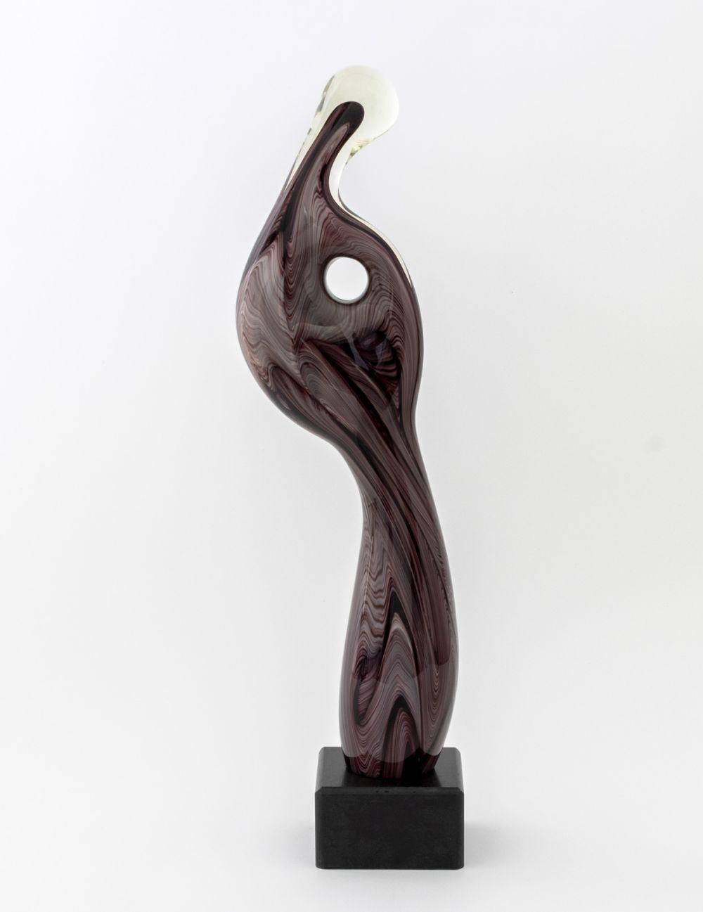 Venezianisches Murano Kunstglas Abstrakte Skulptur im Zustand „Gut“ im Angebot in Astoria, NY