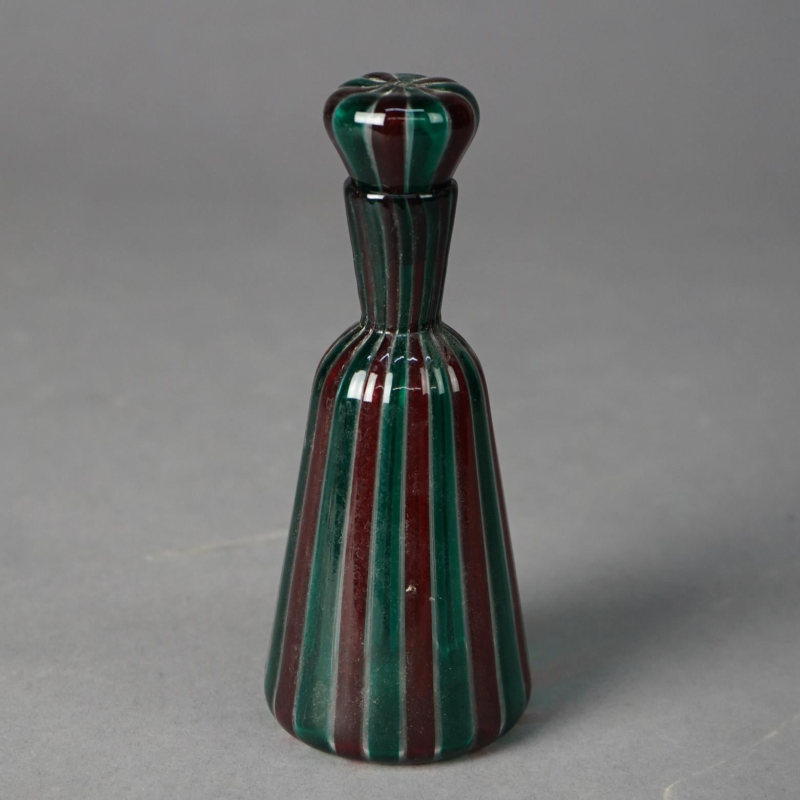 Venetian Murano Art Glass Perfume, 20th Century In Good Condition In Big Flats, NY