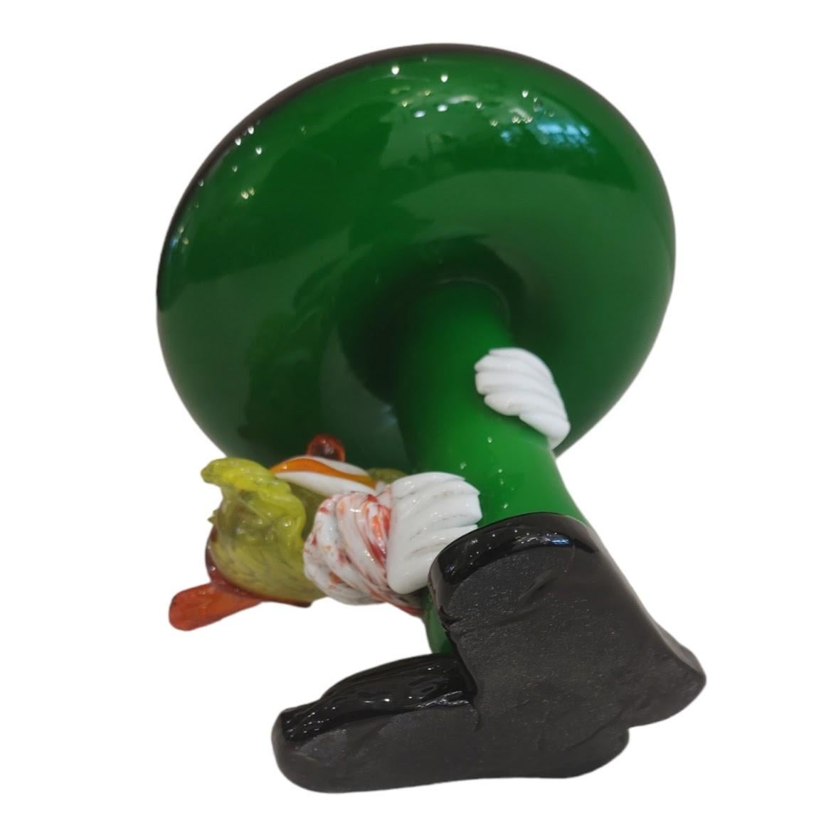 glass clown ornament