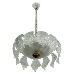 Venetian Murano glass Chandelier attributed to Barovier & Toso, 1950s.