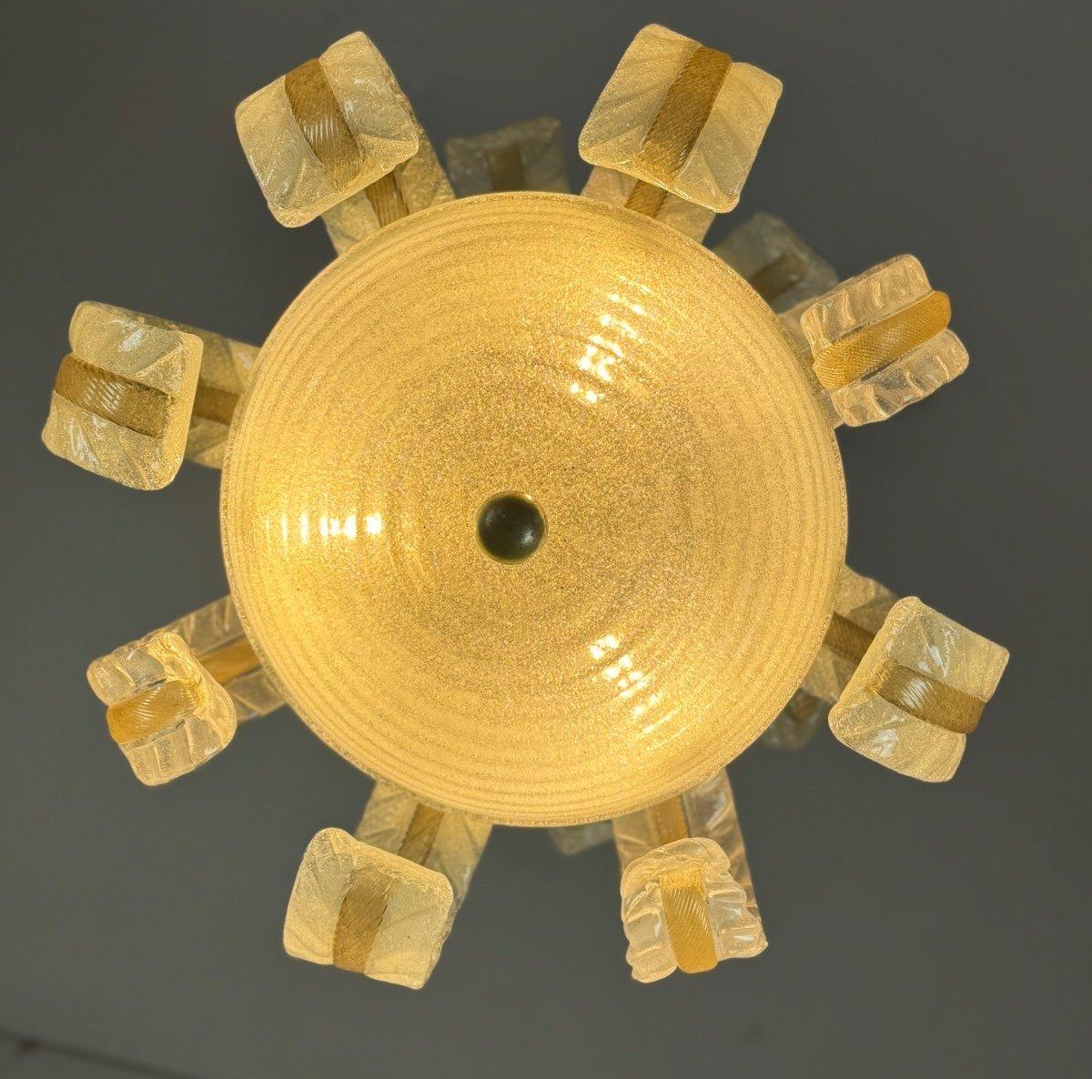 Lampadario in vetro di Murano di Barovier Circa 1940 in vendita 5