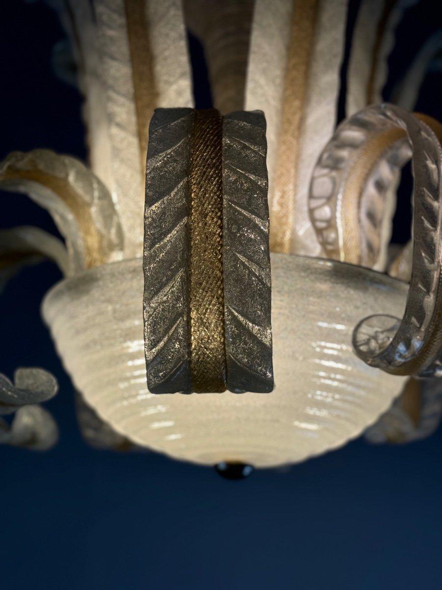 Lampadario in vetro di Murano di Barovier Circa 1940 in vendita 1
