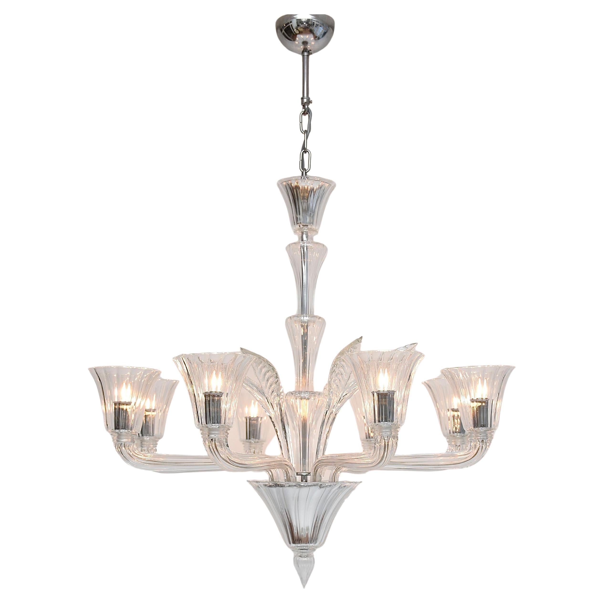 Lámpara de cristal de Murano veneciano de Barovier 
Toso en venta