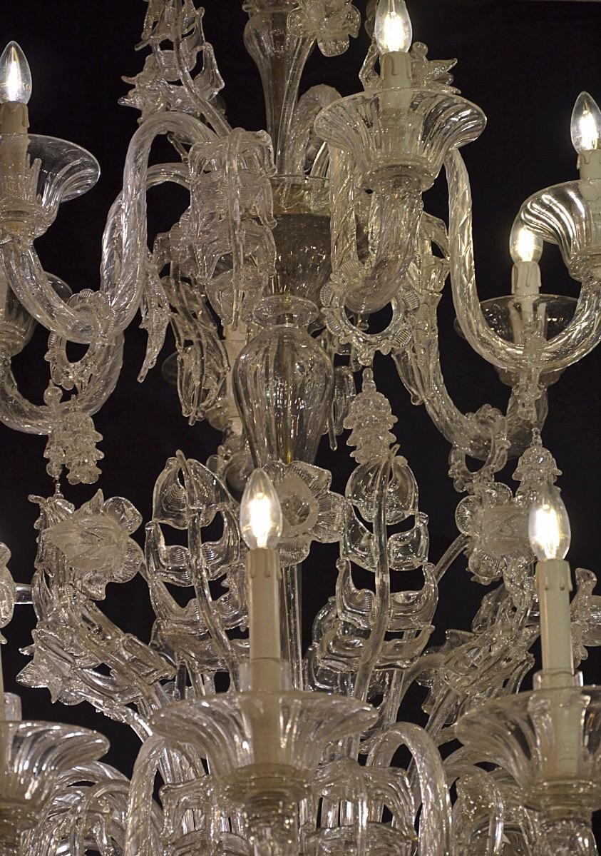 Venetian Murano glass chandelier.