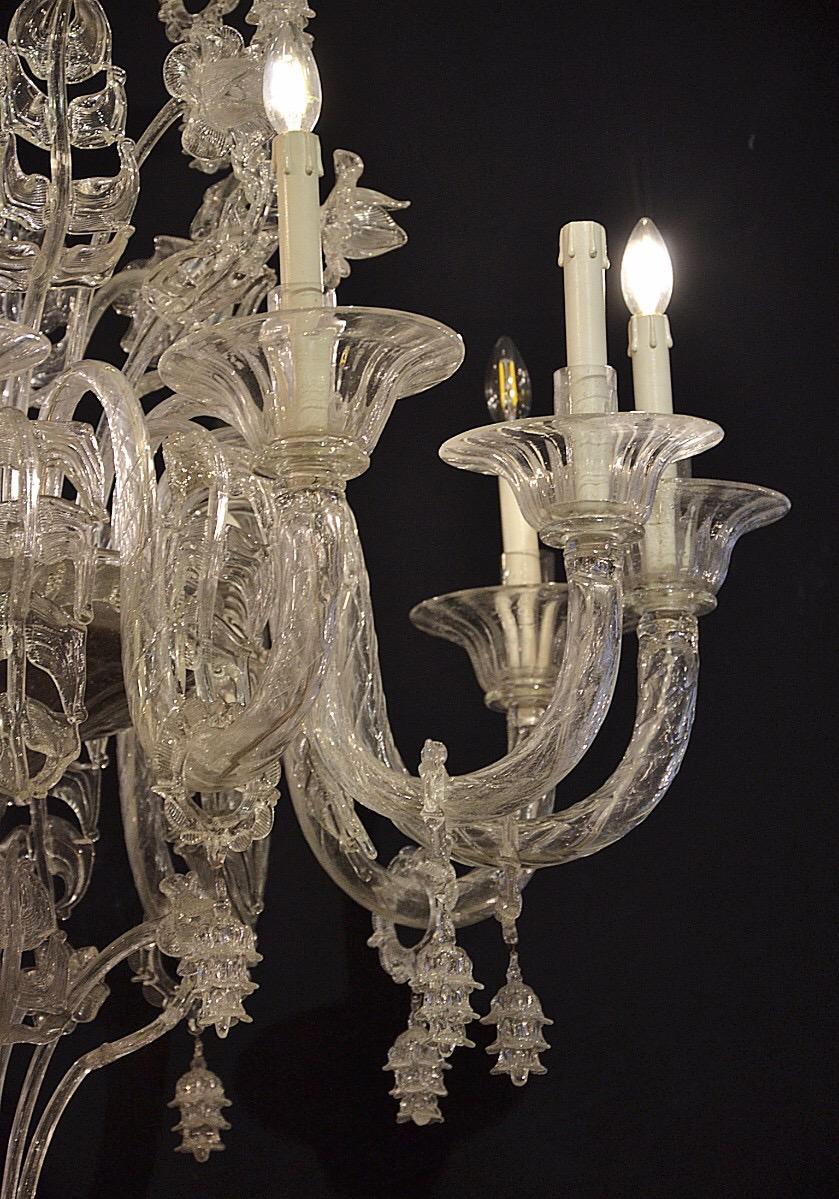 Venetian Murano Glass Chandelier In Good Condition For Sale In Brussels, BE