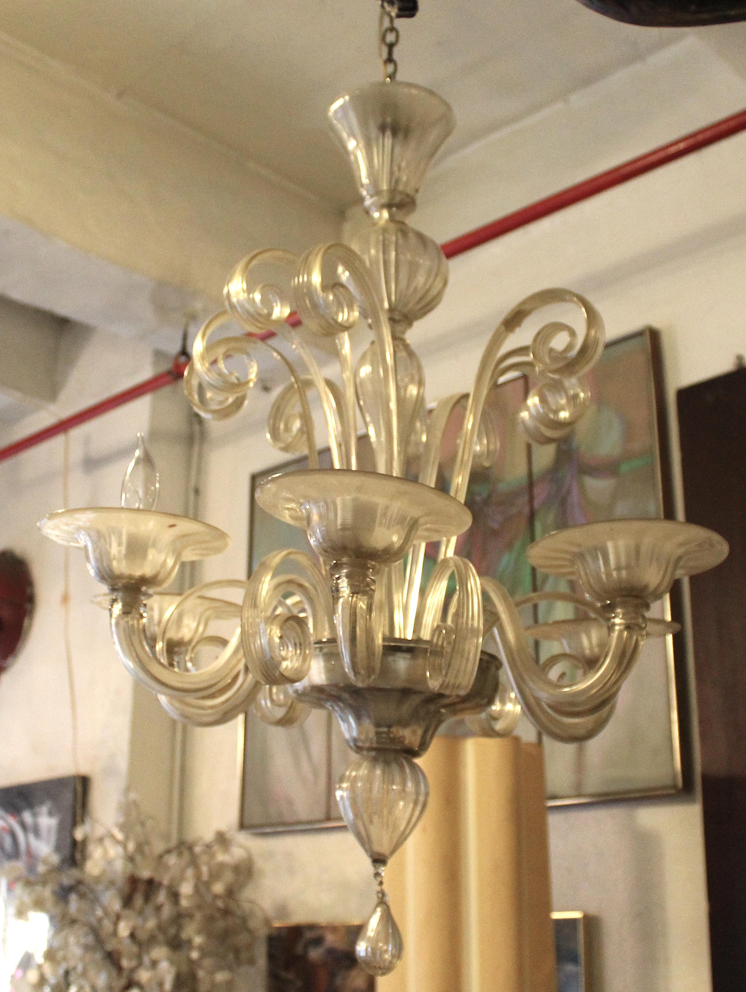 Lampadario veneziano in vetro di Murano in vendita 2