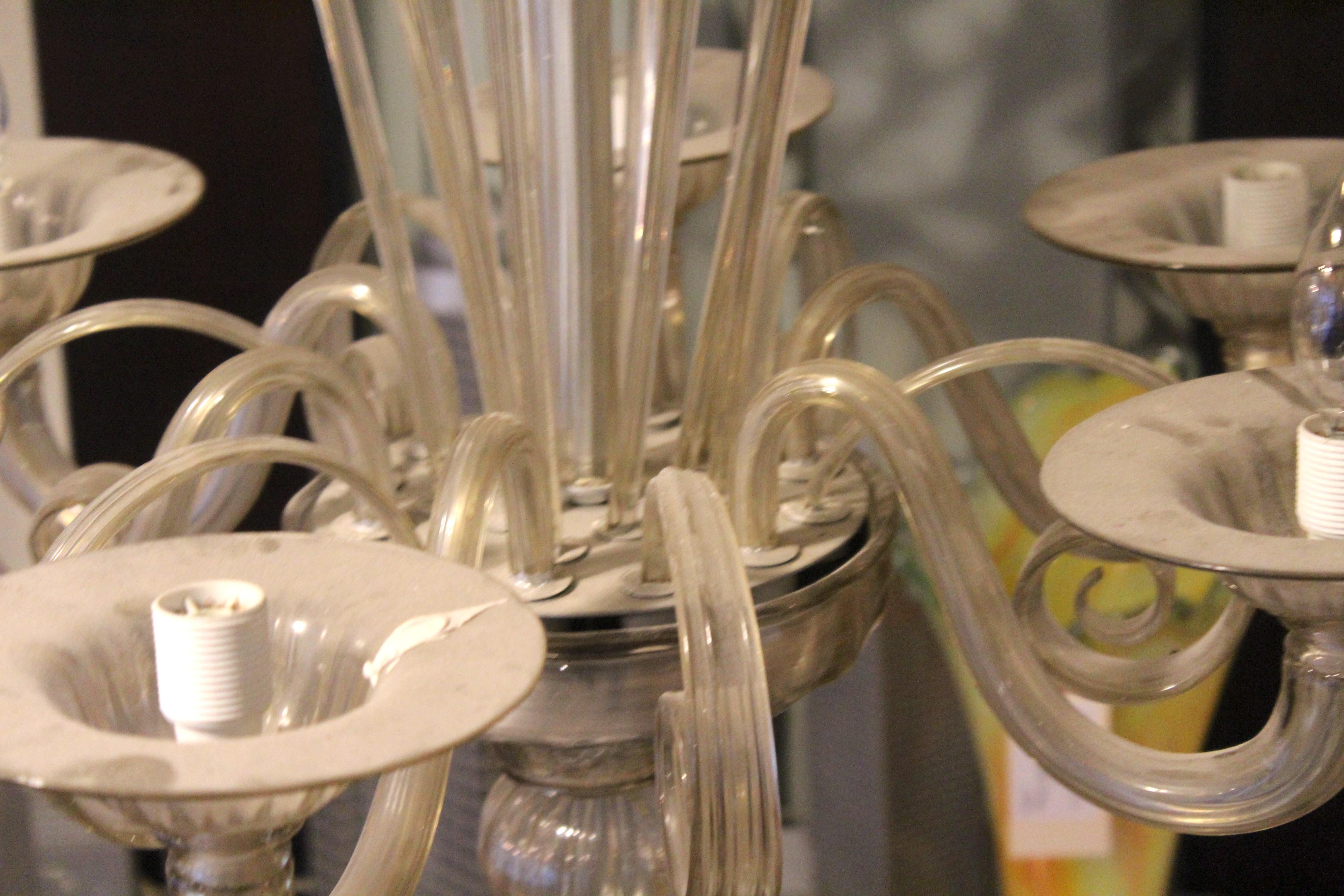 Lampadario veneziano in vetro di Murano in vendita 3
