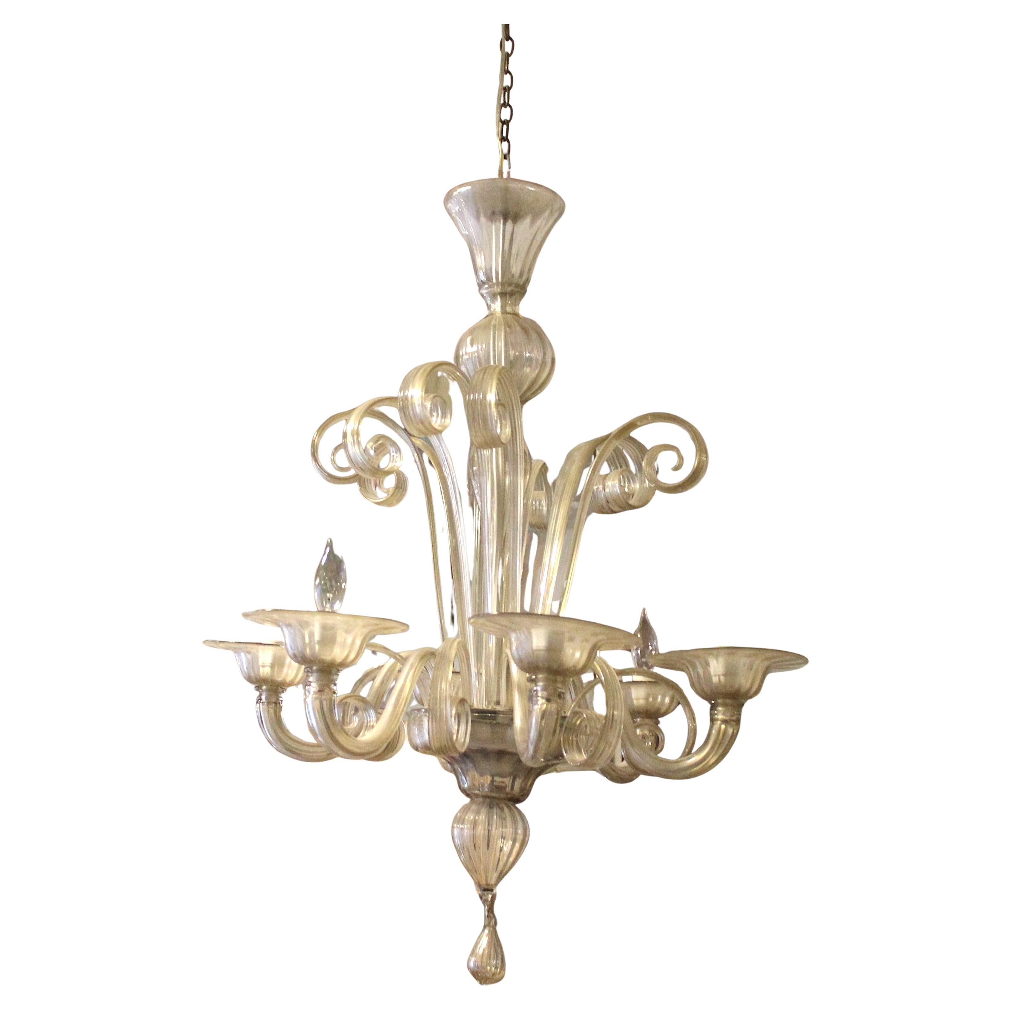 Venetian Murano Glass Chandelier