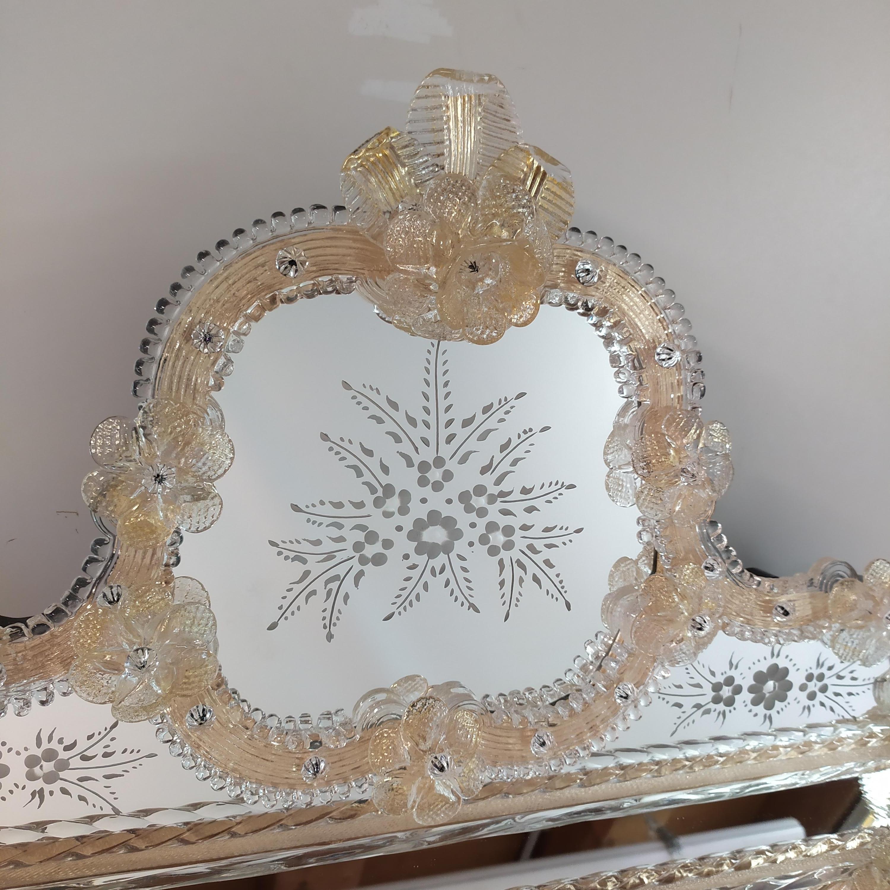 Autre Miroir vénitien de Murano   par Fratelli Tosi Murano en vente