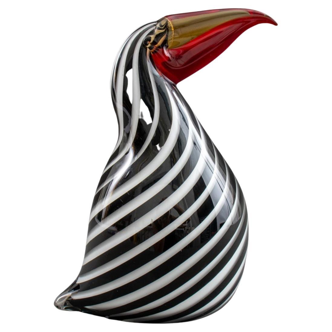 Venetian Murano Glass Toucan For Sale