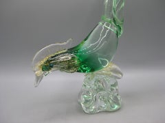 Venetian Murano Italian Barovier & Toso Art Glass Pheasant Bird Sculpture