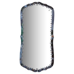 Venetian Murano Mirror with Notched Details, Circa 1940s