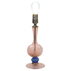 Venetian Murano Shell Base Table Boudoir Lamp att. to Salviati