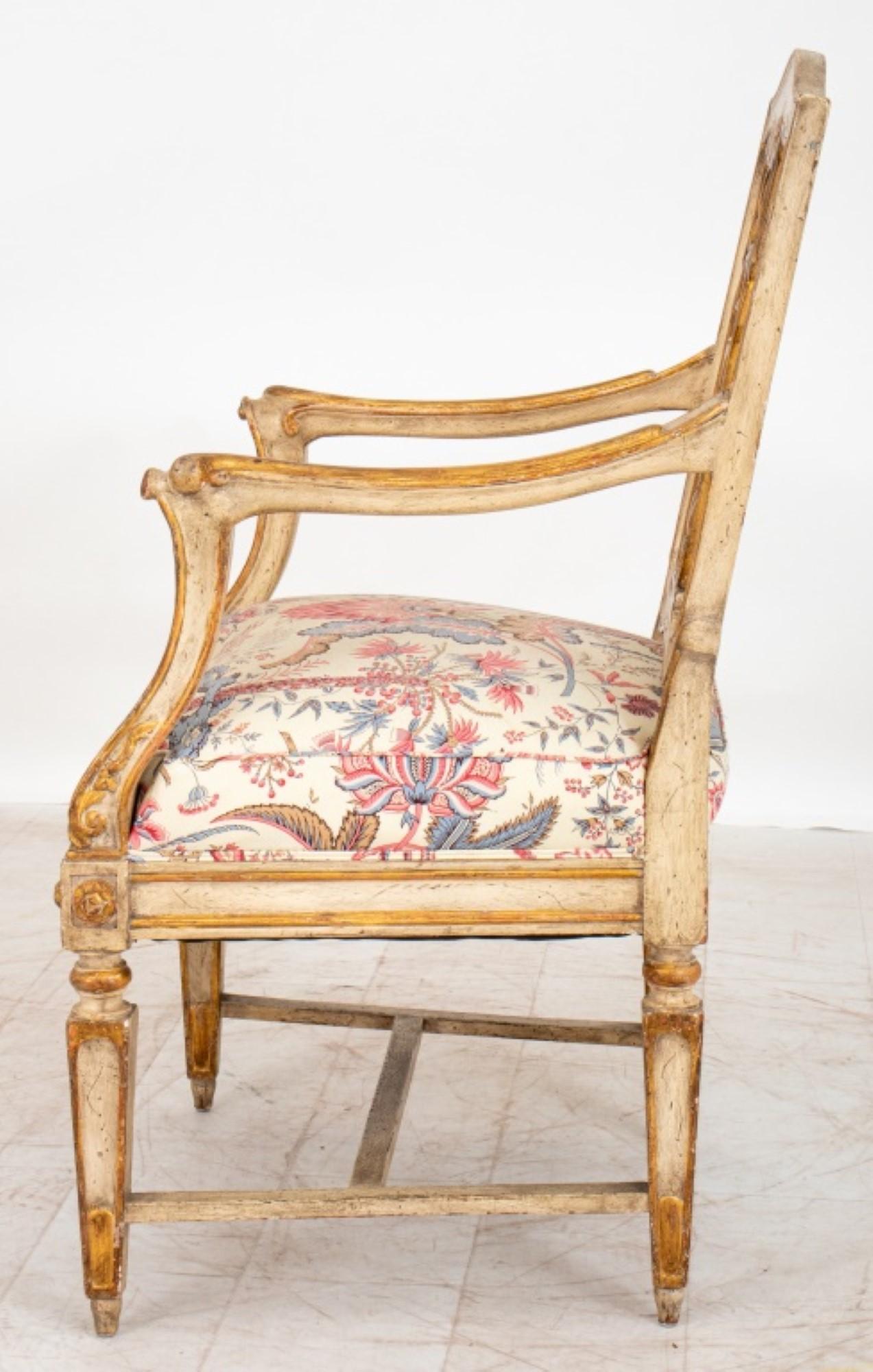 Italian Venetian Neoclassical Style Armchair For Sale
