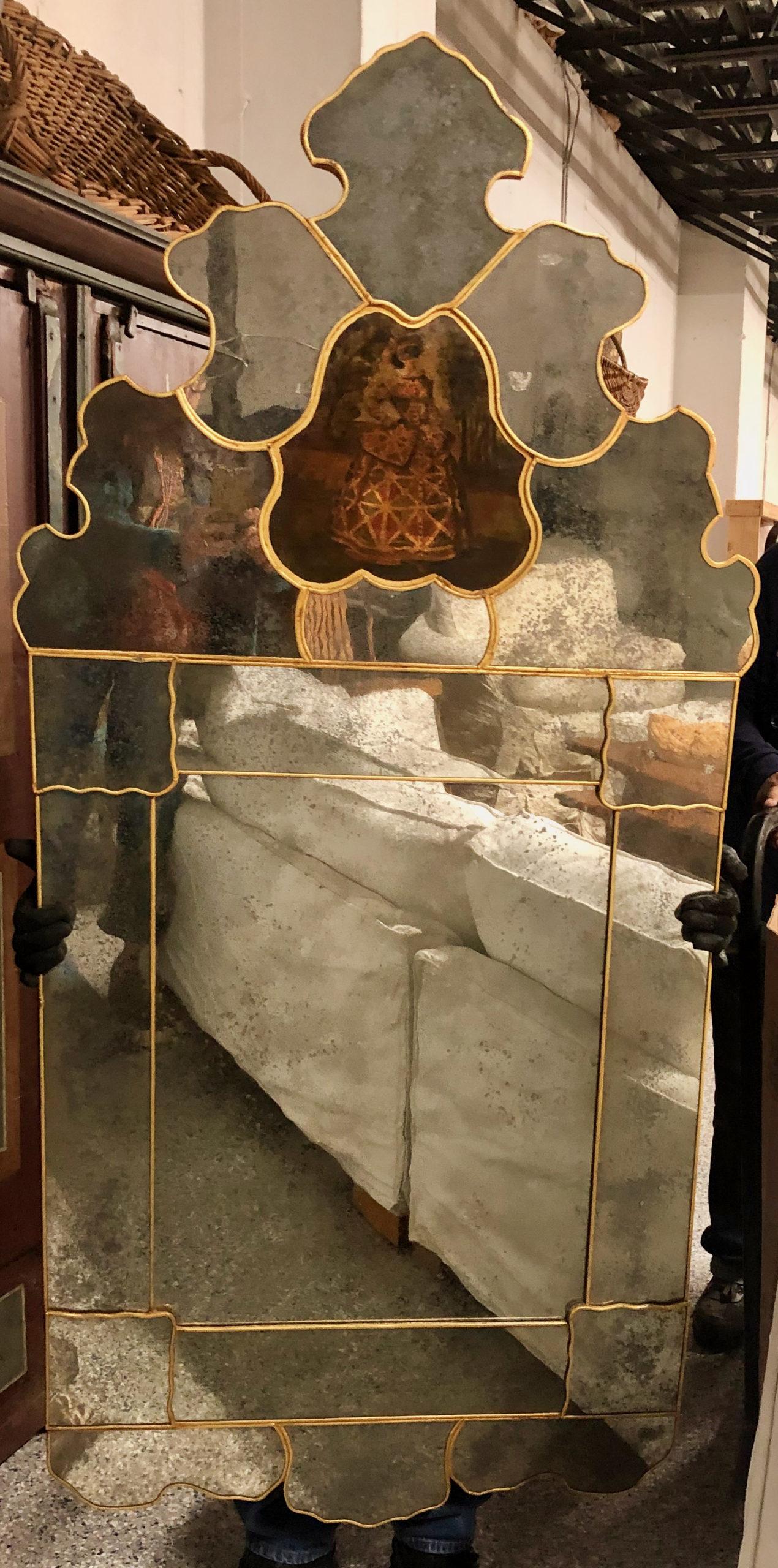 Venetian Nobelman Mirror  In Good Condition For Sale In Sag Harbor, NY
