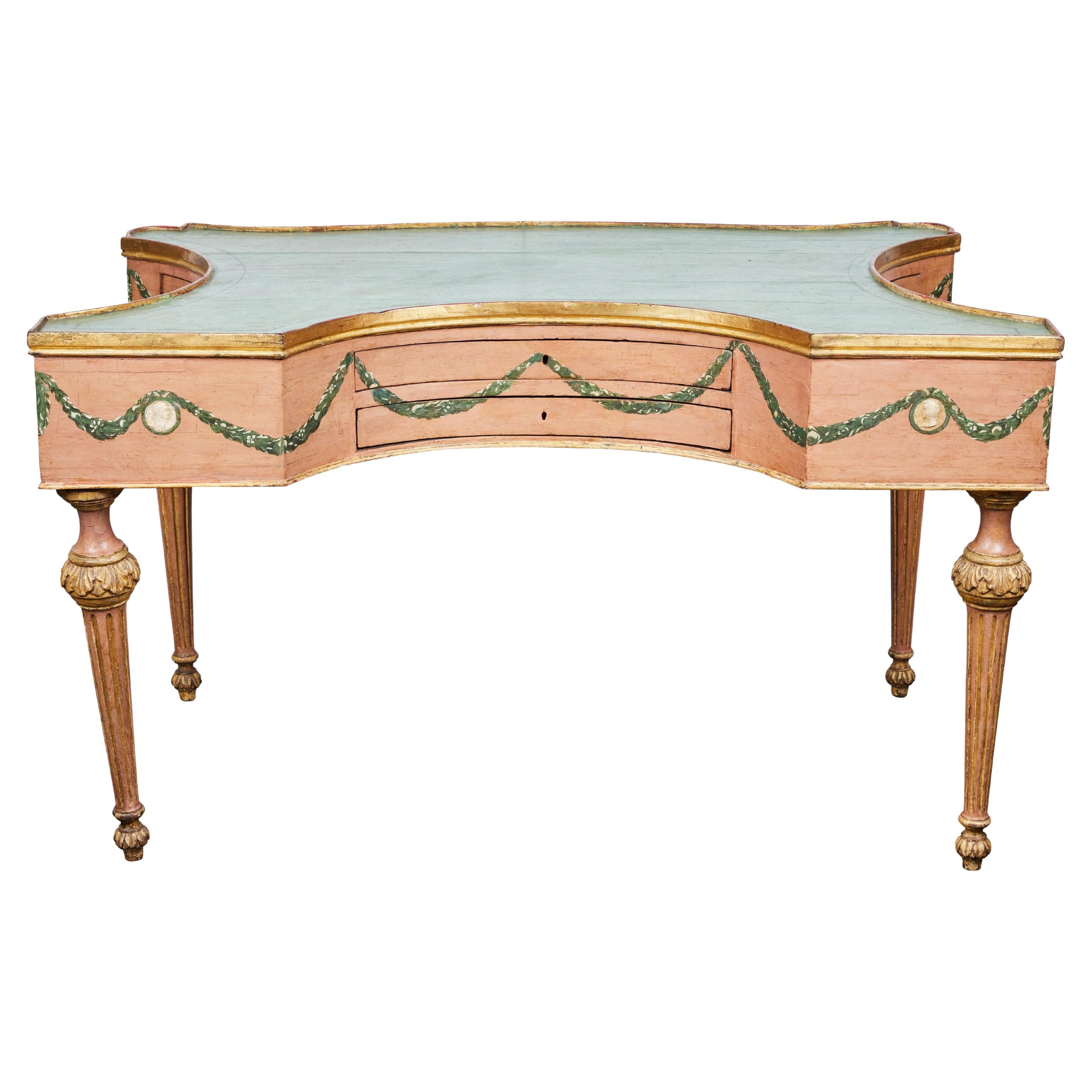 Venetian Painted Desk For Sale