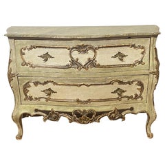 Venetian Painted Rococo Commode, 19th C in 18th C Style