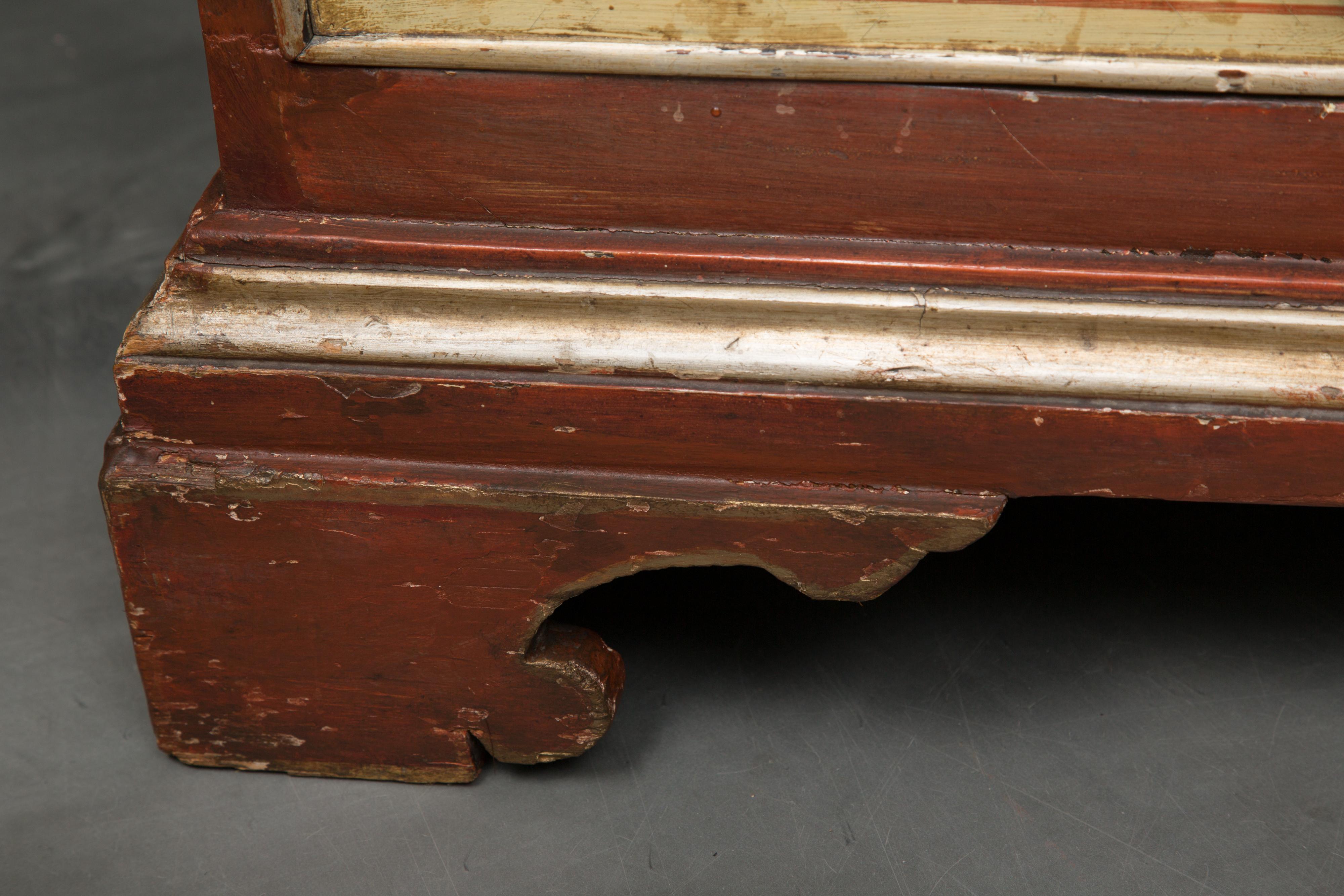 Venetian Painted Secretary Bureau Bookcase’s 3