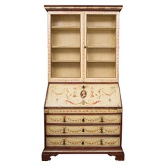Venetian Painted Secretary Bureau Bookcase’s