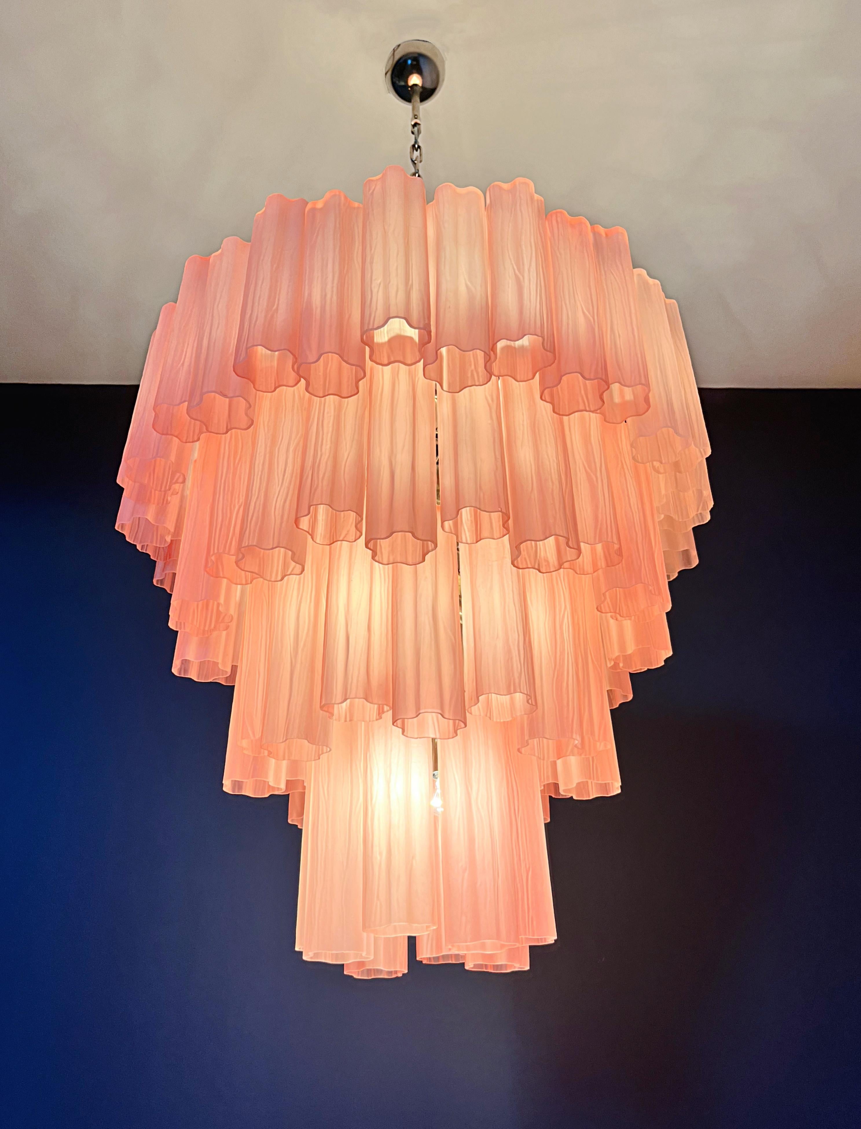 Araña de cristal rosa veneciano. Murano en venta 1