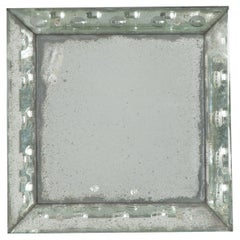 Antique Venetian Reproduction Square Mirror